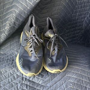 Men's Navy Adidas Running Shoes Alpha Bounce